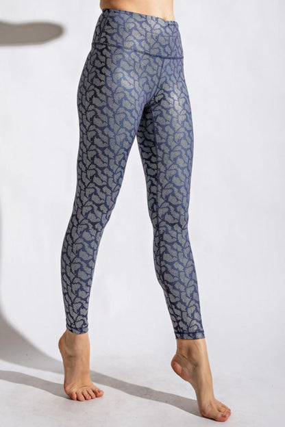 Rae Mode Full Size Printed High-Rise Yoga Leggings